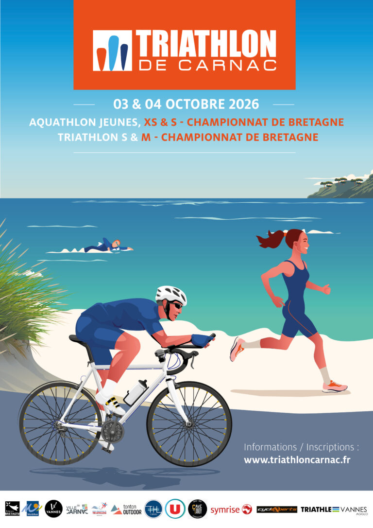 Le Triathlon de Carnac revient les 3 et 4 octobre 2026 ! Programme et inscriptions